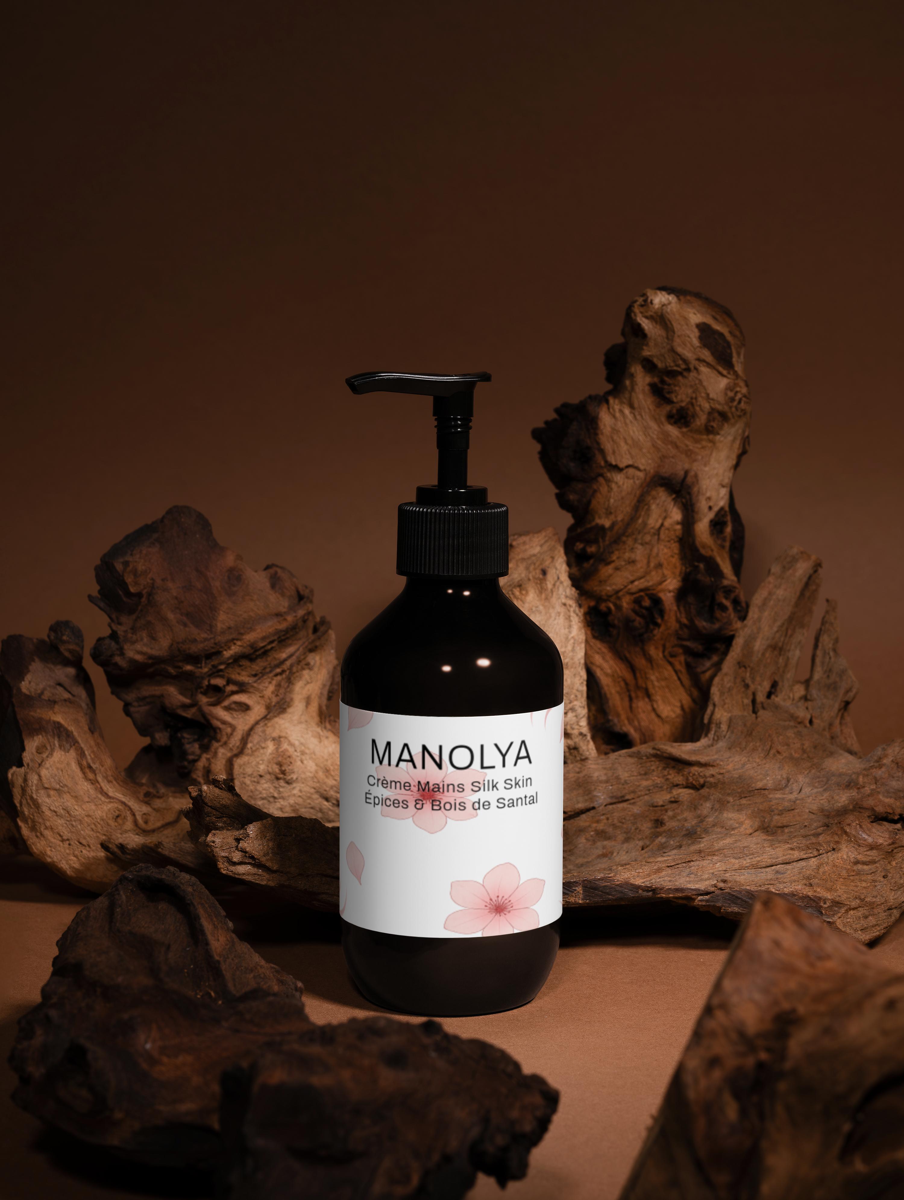 Crème pour les mains Silk Skin, épices et bois de santal