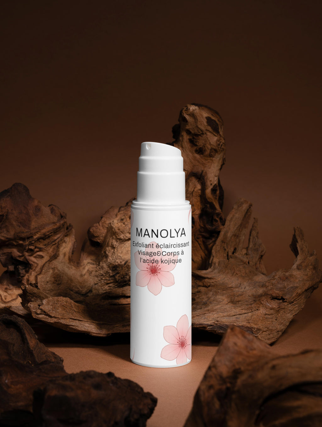 Exfoliant éclaircissant pour le visage et le corps à l'acide kojique