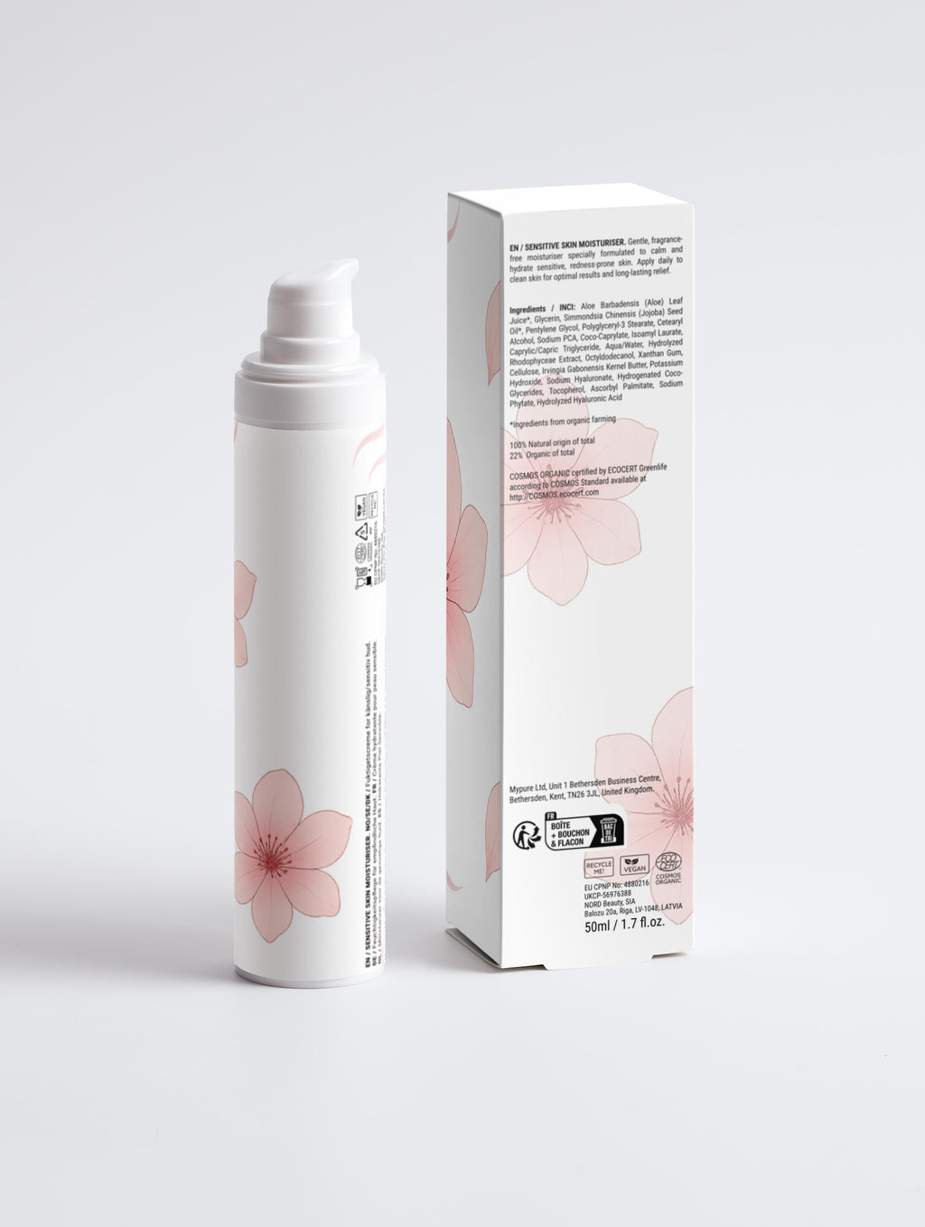 Crème hydratante pour peaux sensibles, sans parfum